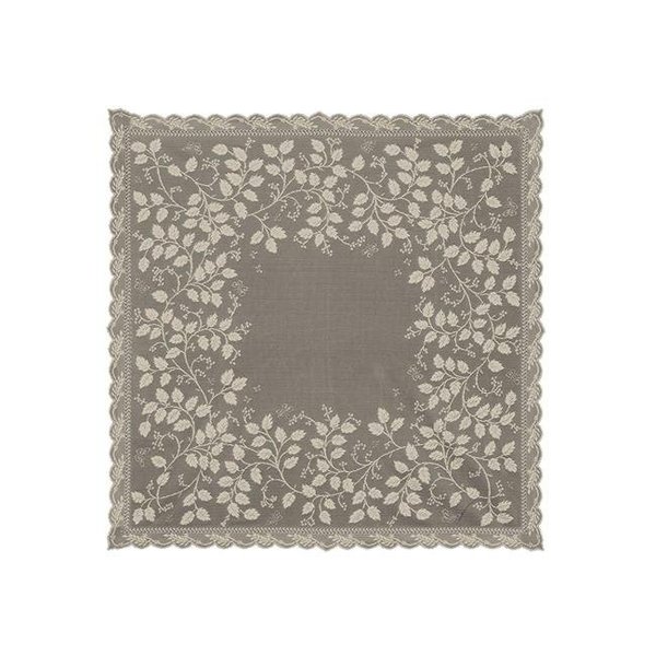 Heritage Lace Heritage Lace LL-4242PB Laurel 42 x 42 in. Table Topper; Pebble LL-4242PB